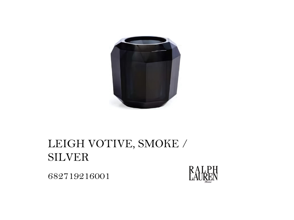 LEIGH VOTIVE, SMOKE / SILVER