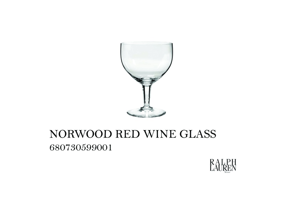 NORWOOD RED WINE GLASS