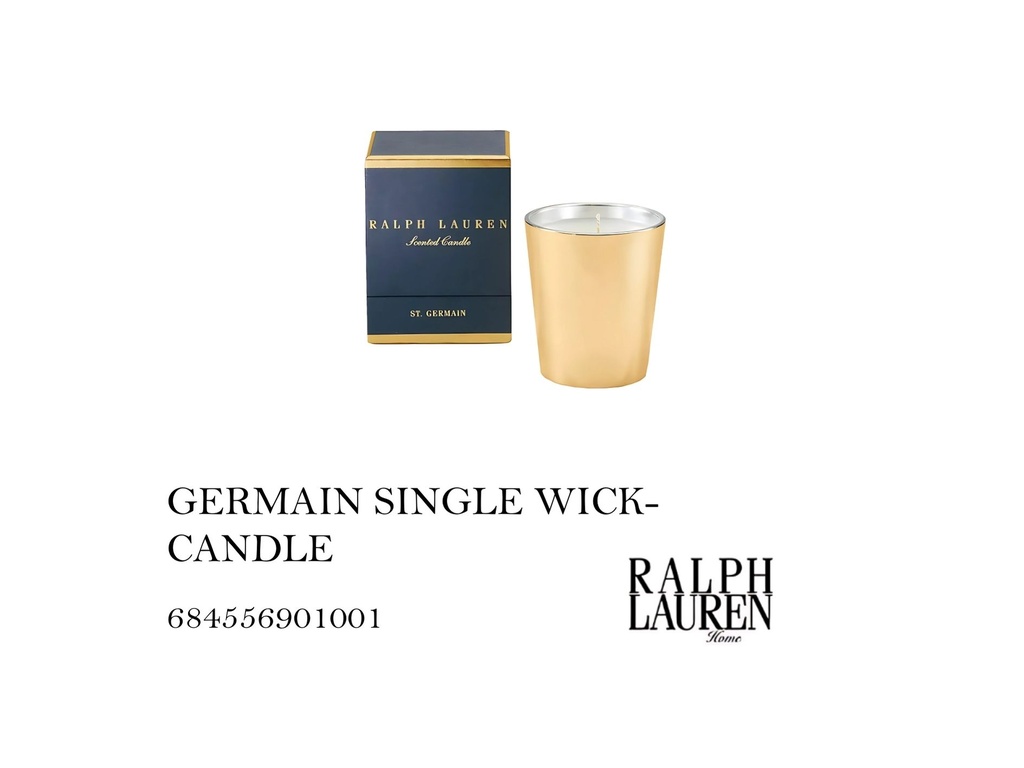 ST GERMAIN SINGLE WICK- CANDLE
