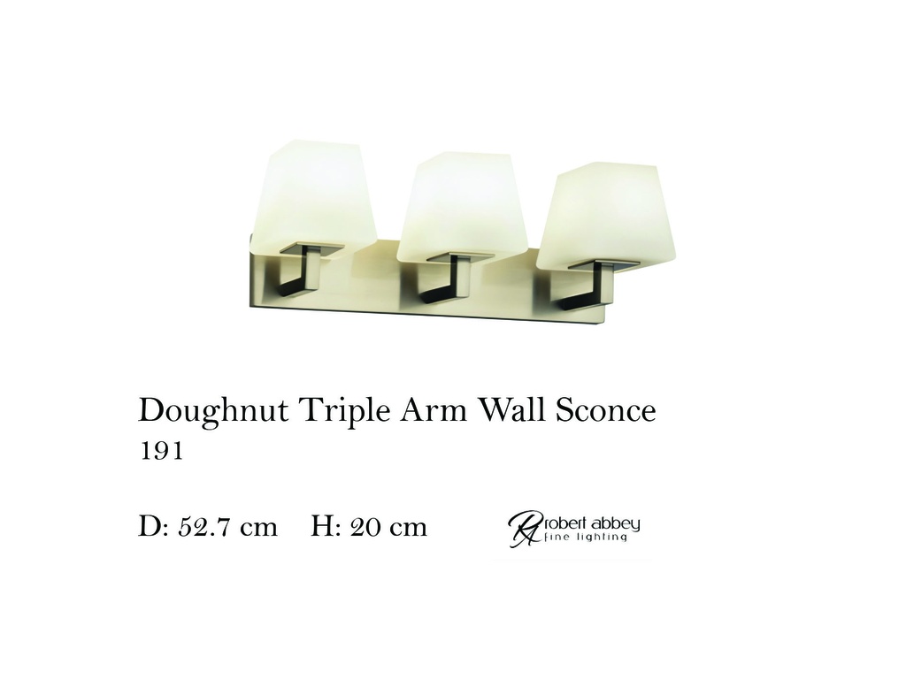 DOUGHNUT TRIPLE ARM WALL SCONCE