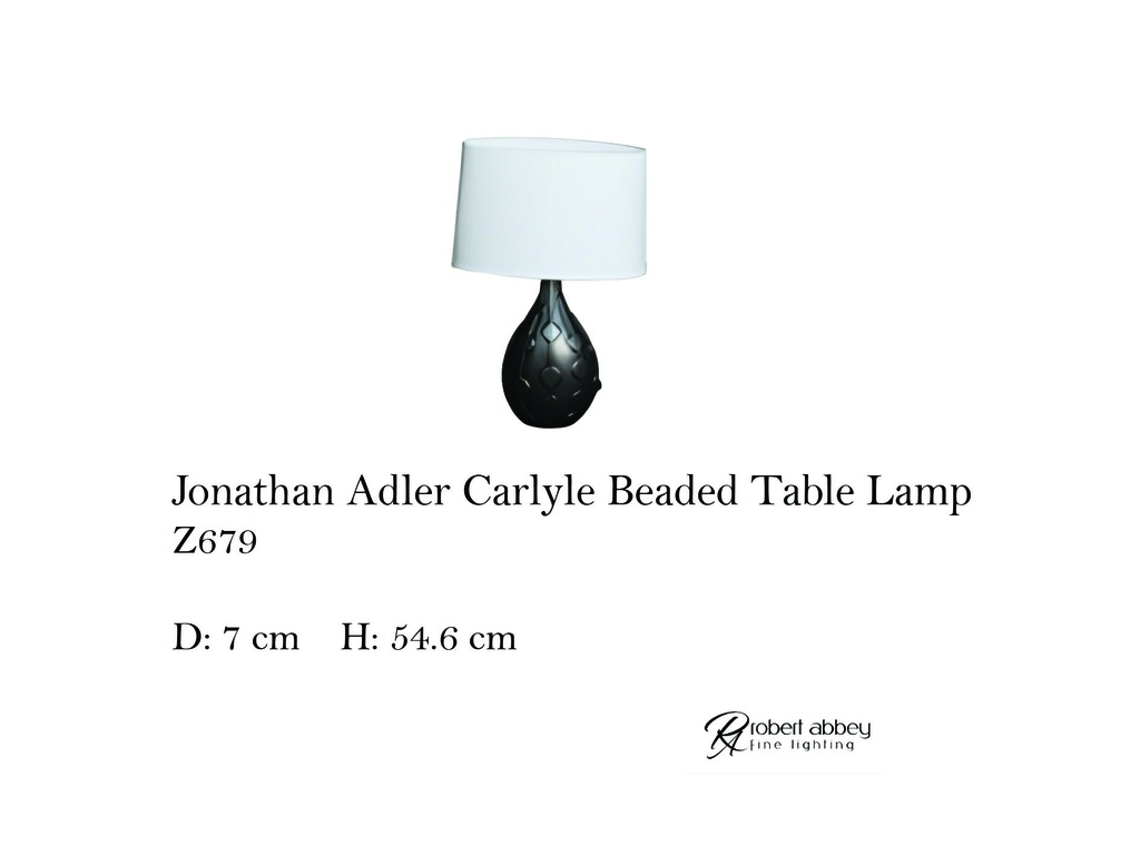 JONATHAN ADLER CARLYLE BEADED TABLE LAMP