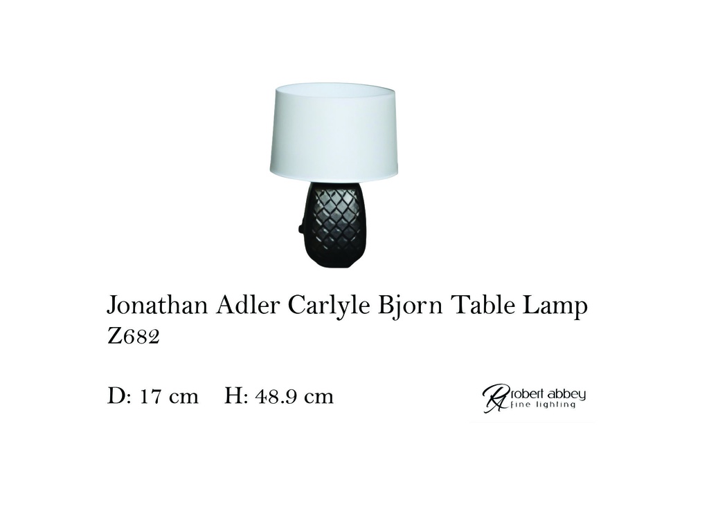 JONATHAN ADLER CARLYLE BJORN TABLE LAMP