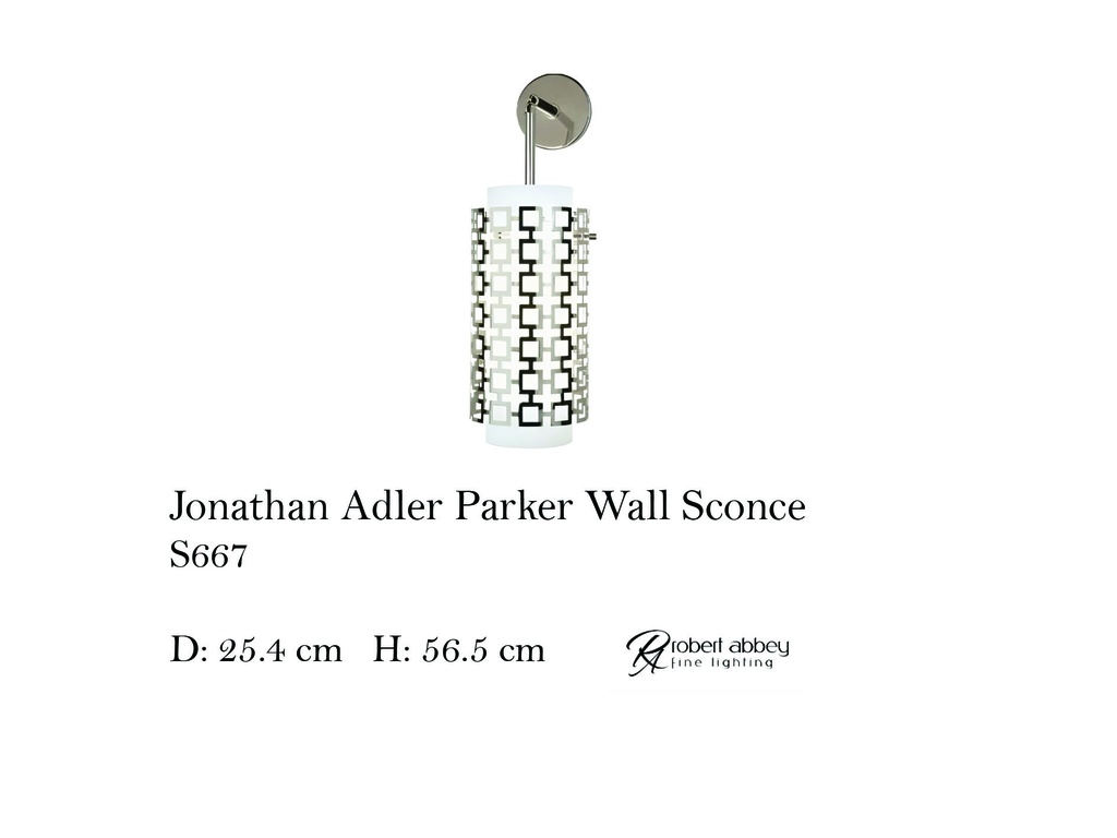 JONATHAN ADLER PARKER HANGING WALL SCONCE
