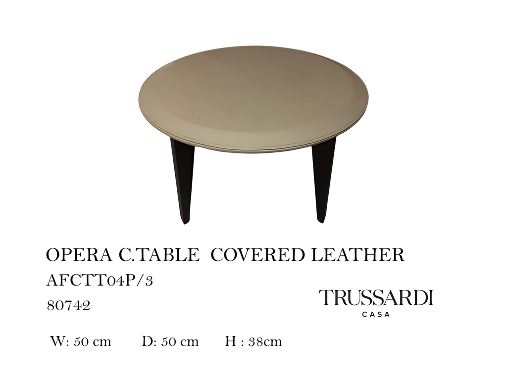 OPERA C.TABLE COVERED LEATHER