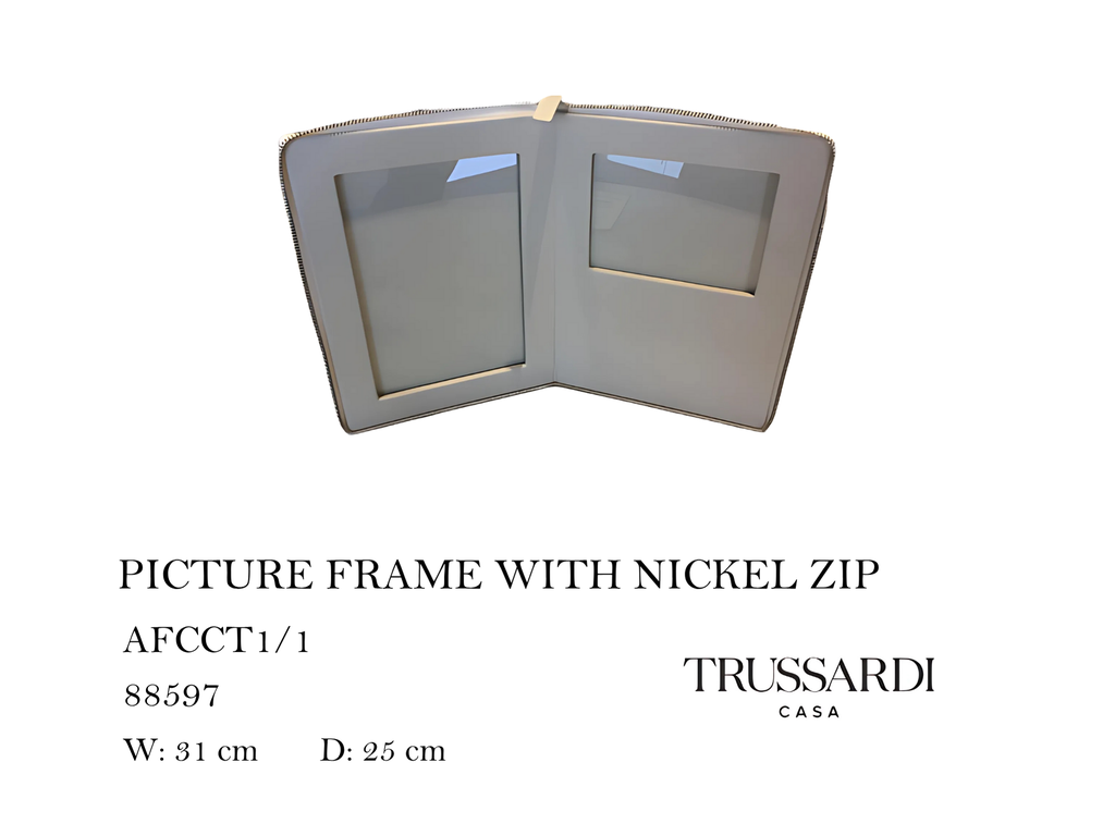 PICTURE FRAME WITH NICKEL ZIP