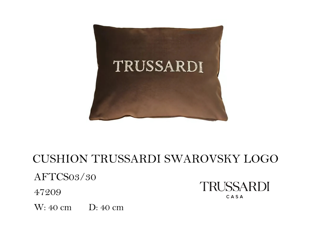 CUSHION TRUSSARDI SWAROVSKY LOGO
