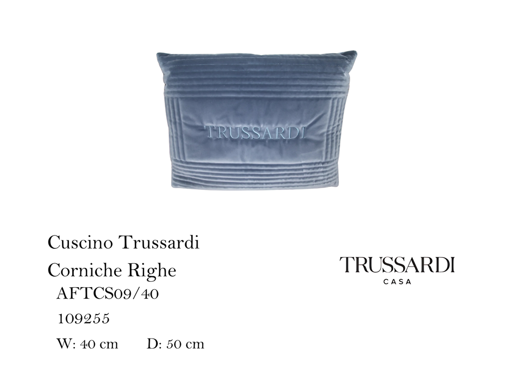 Cuscino Trussardi Corniche Righe