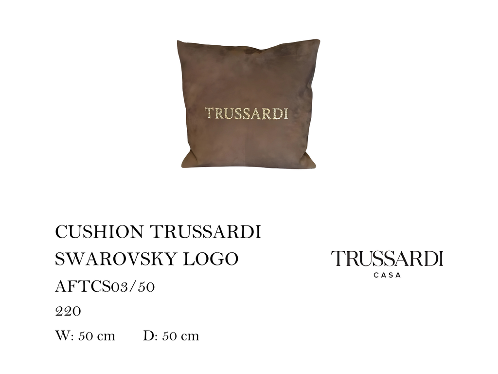 CUSHION TRUSSARDI SWAROVSKY LOGO