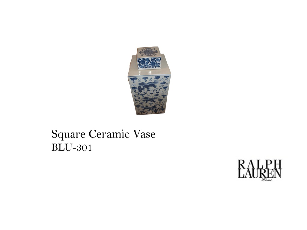 SQUARE CREMIC VASE