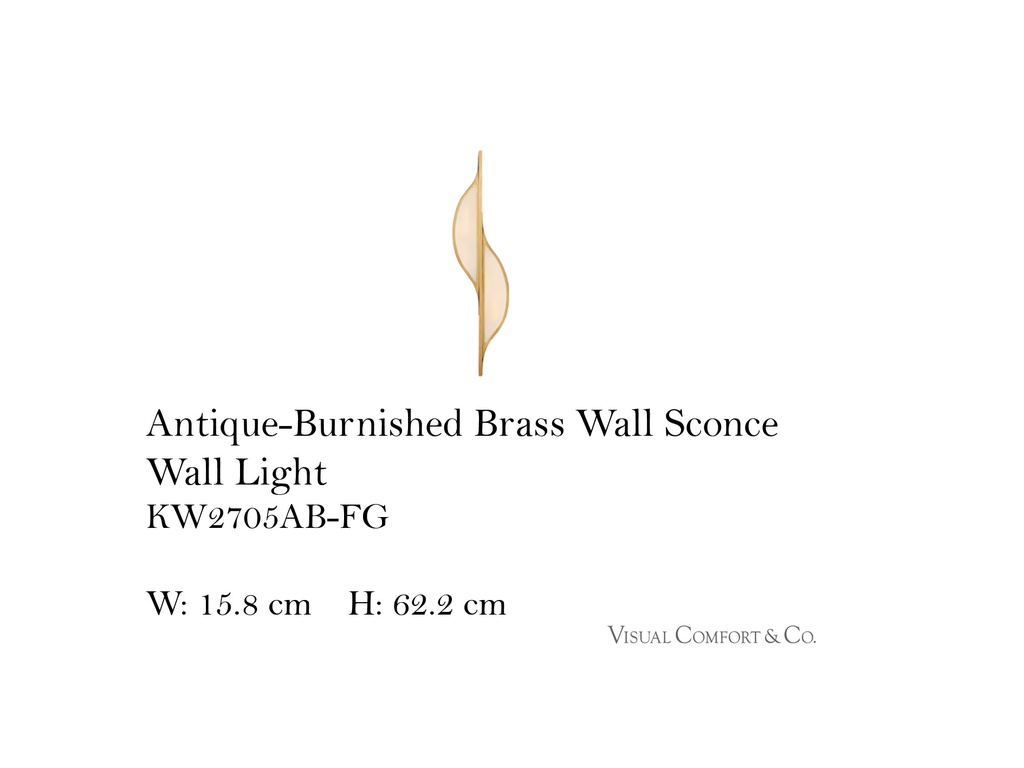 ANTIQUE-BURNISHED BRASS WALL SCONCE WALL LIGHT