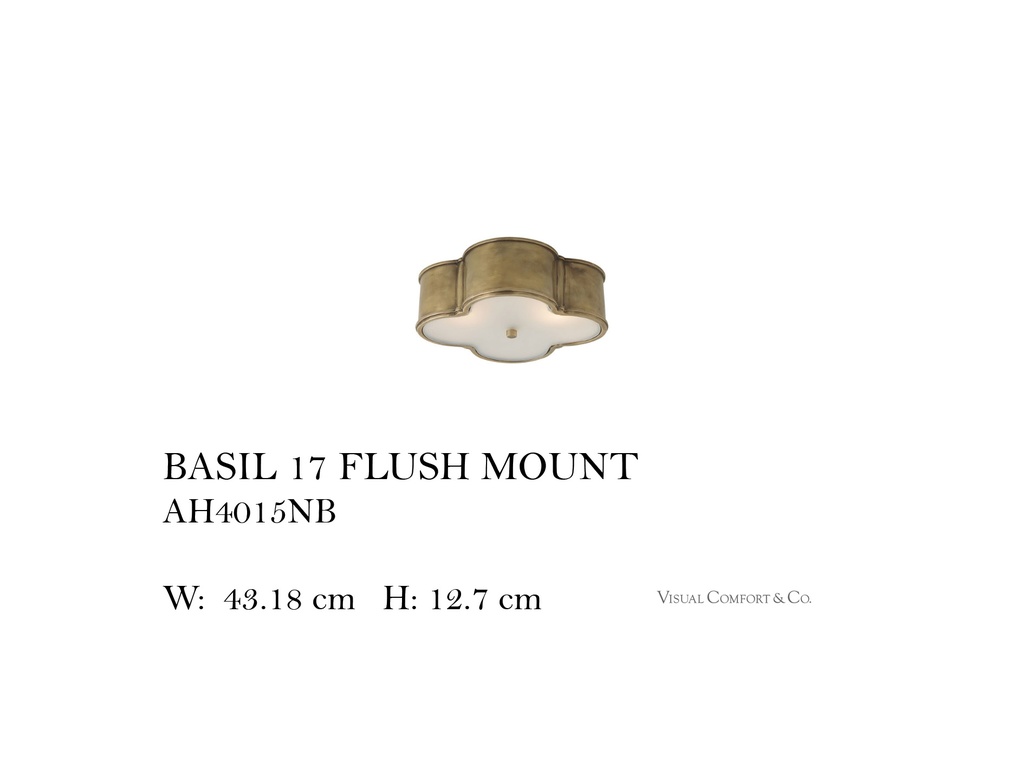 BASIL 17 FLUSH MOUNT