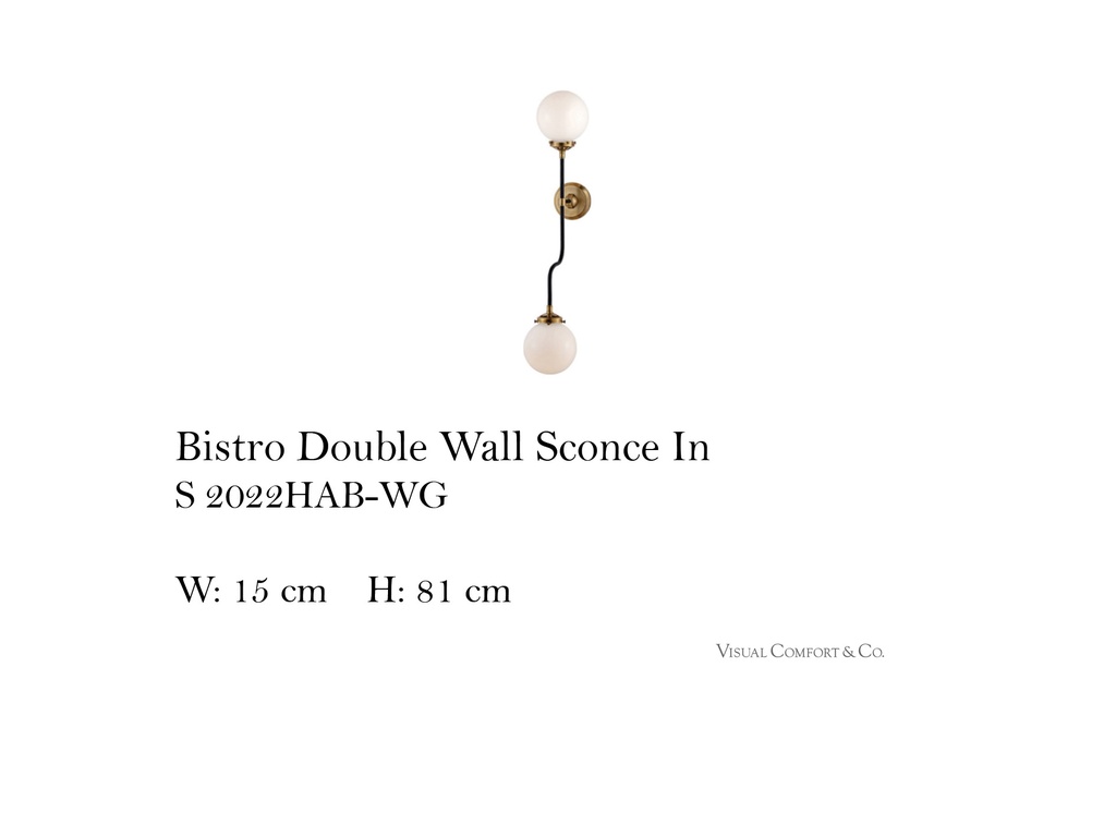 BISTRO DOUBLE WALL SCONCE