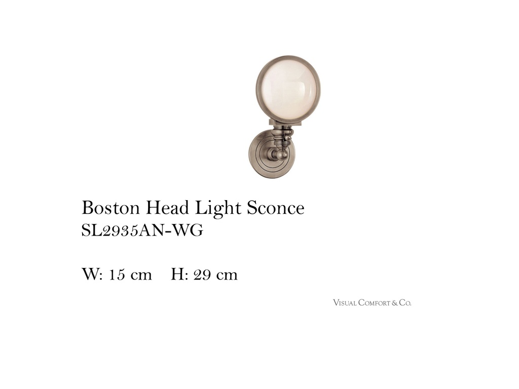 BOSTON HEAD LIGHT SCONCE