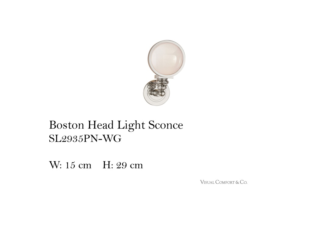 BOSTON HEAD LIGHT SCONCE