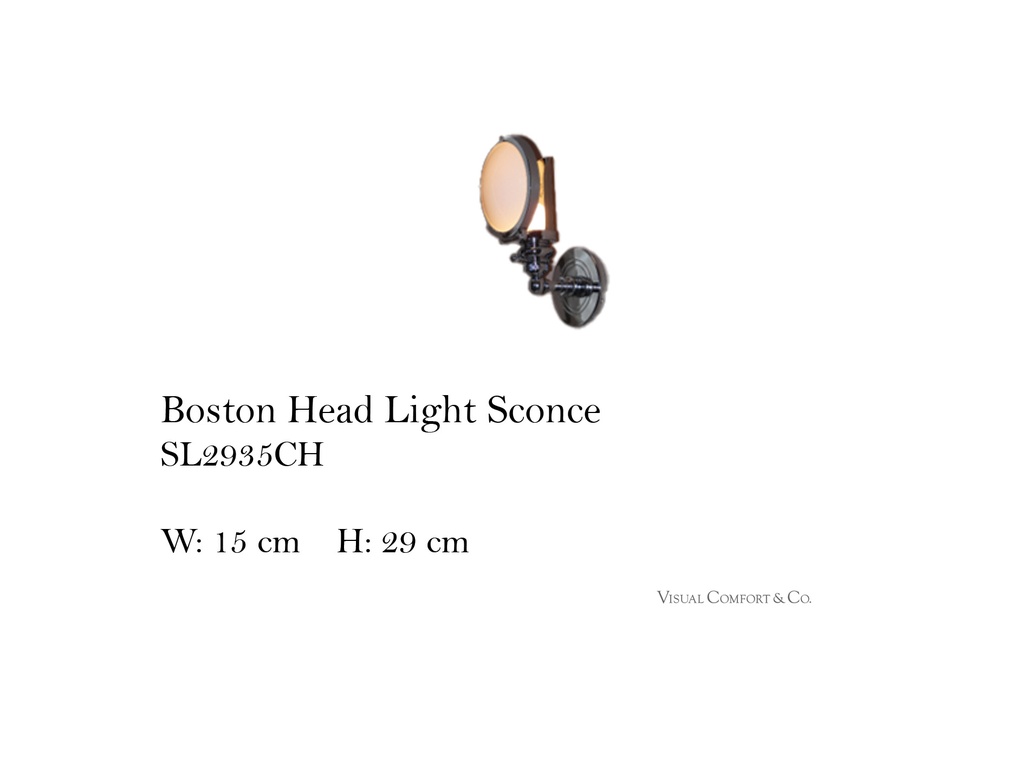 BOSTON HEAD LIGHT SCONCE