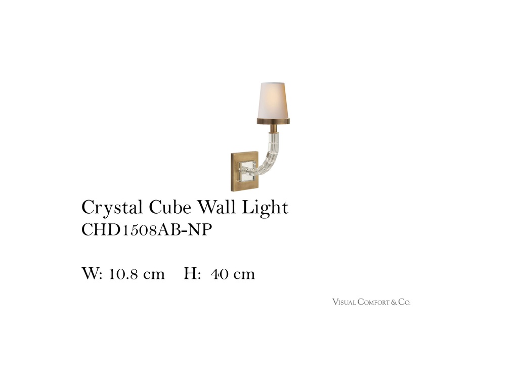 CRYSTAL CUBE WALL LIGHT