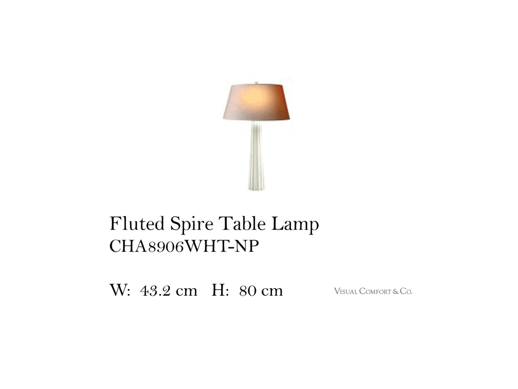 FLUTED SPIRE TABLE LAMP