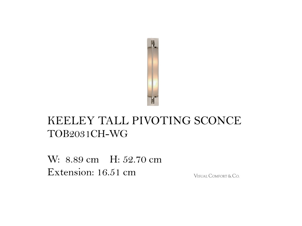 KEELEY TALL PIVOTING SCONCE
