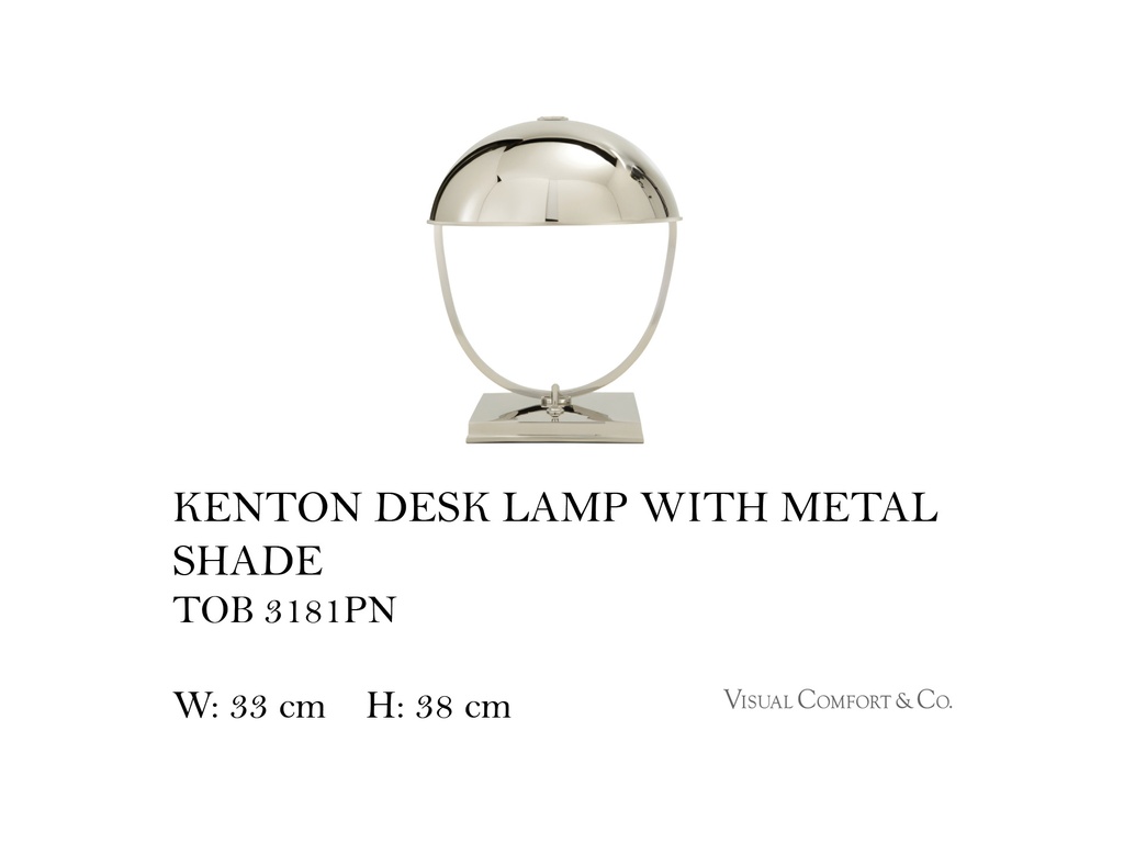 KENTON DESK LAMP WITH METAL SHADE