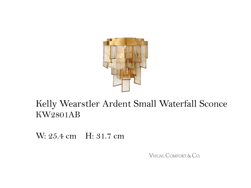 Kelly Wearstler Ardent Small Waterfall Sconce