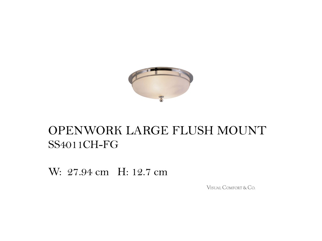 OPENWORK LARGE FLUSH MOUNT