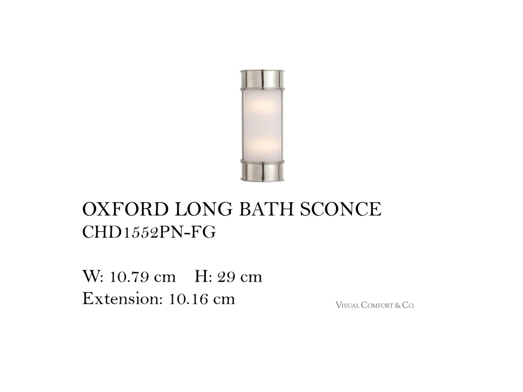 OXFORD LONG BATH SCONCE
