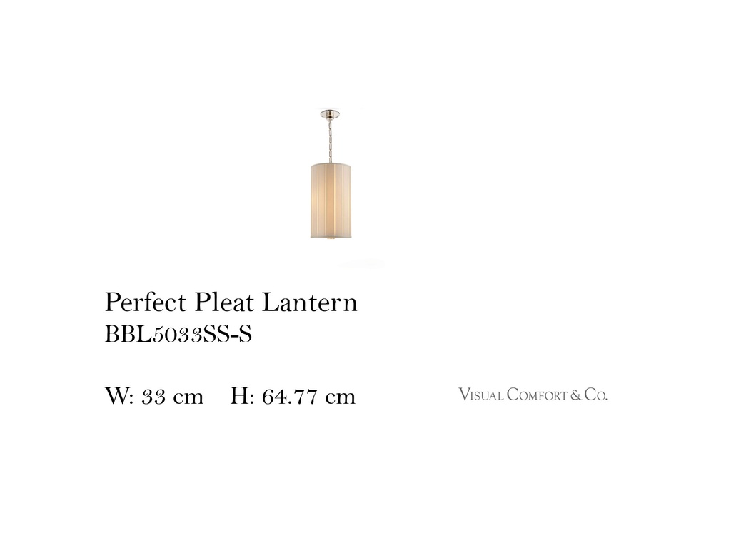 PERFECT PLEAT LANTERN