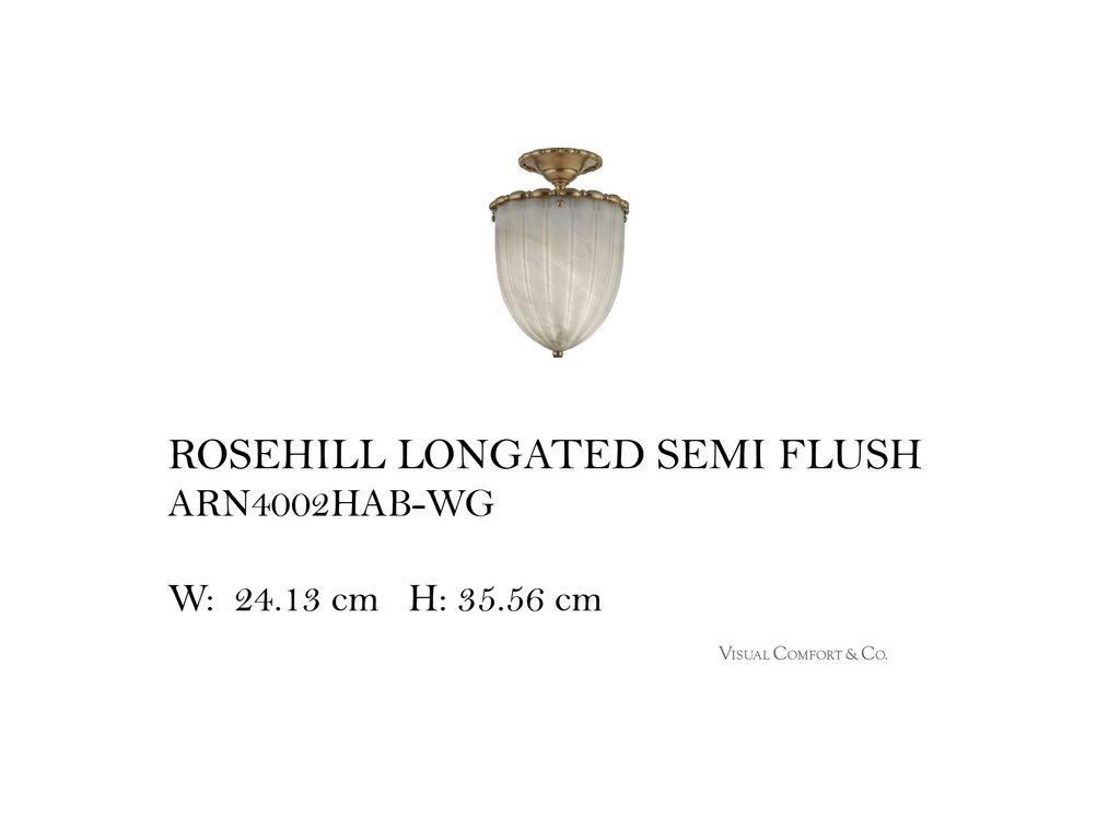 ROSEHILL LONGATED SEMI FLUSH