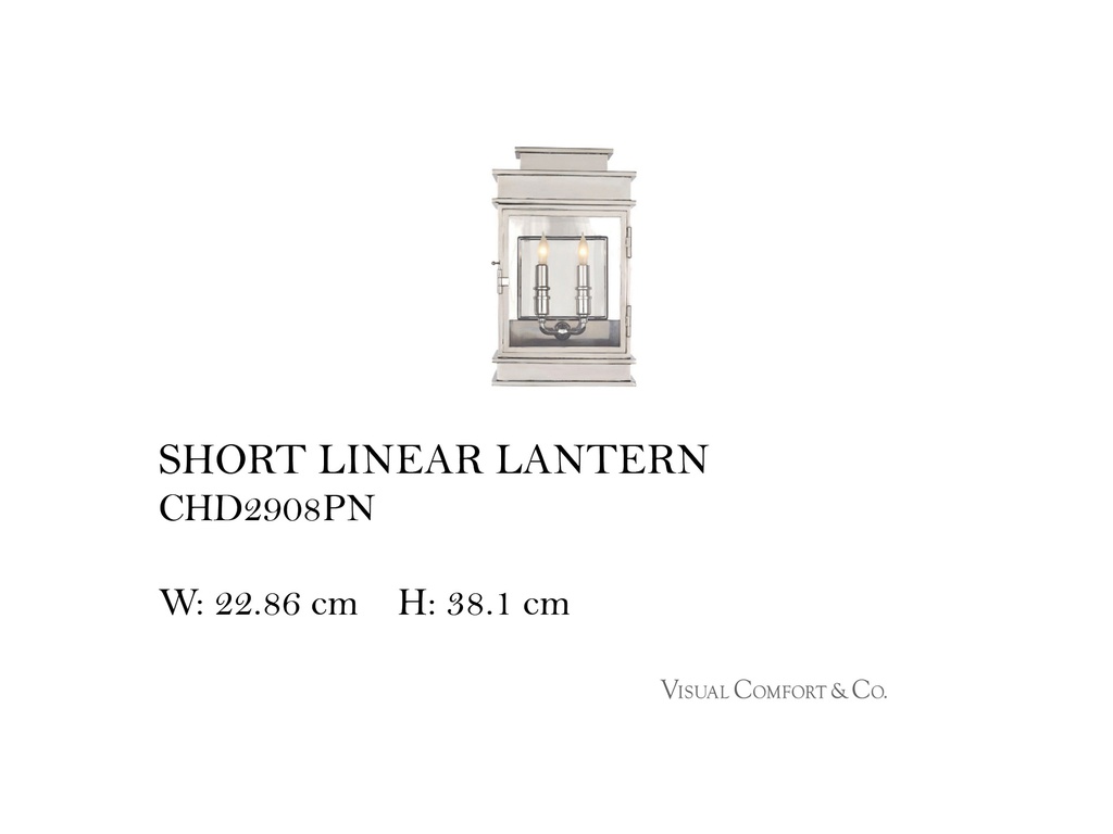 SHORT LINEAR LANTERN