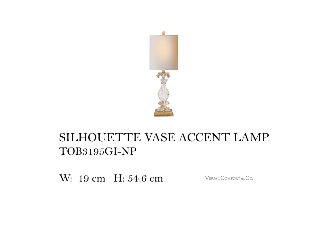 SILHOUETTE VASE ACCENT LAMP