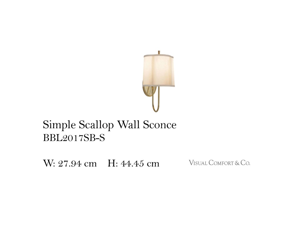 SIMPLE SCALLOP WALL SCONCE