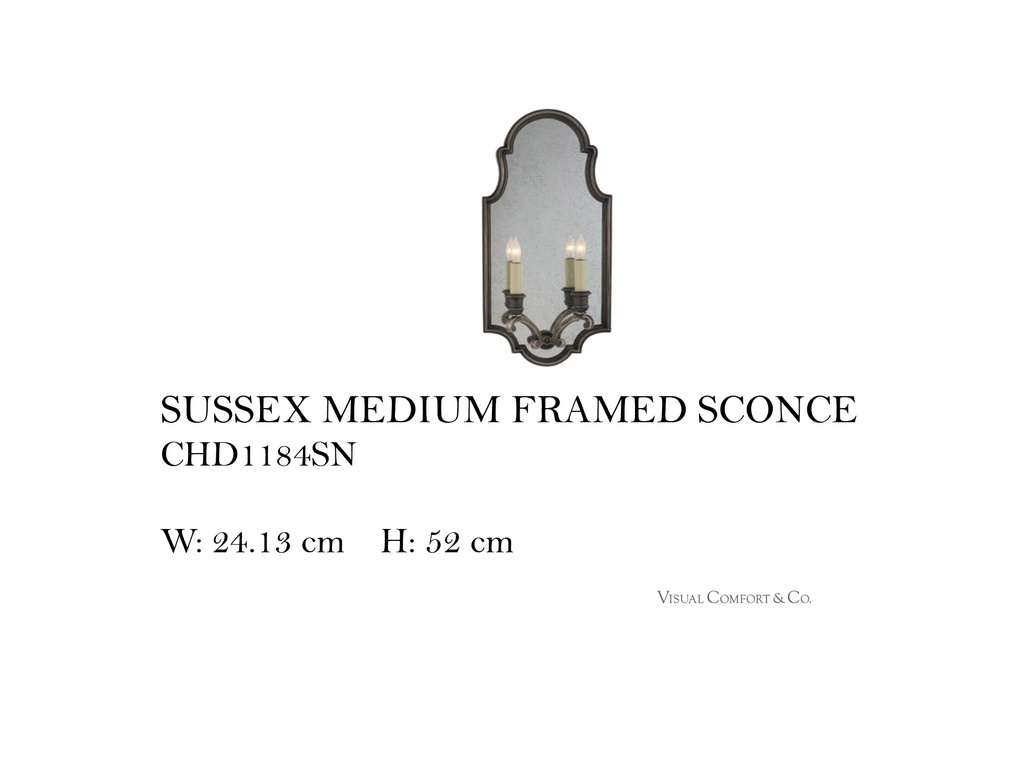 SUSSEX MEDIUM FRAMED SCONCE