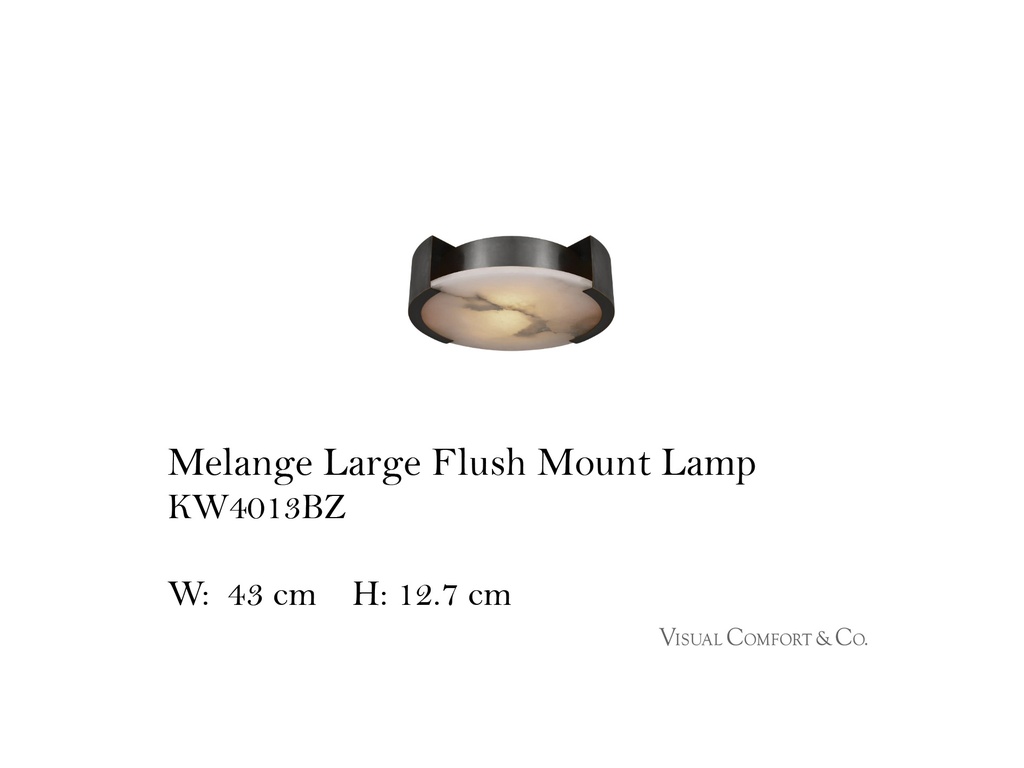 MELANGE LARGE FLUSH MOUNT LAMP