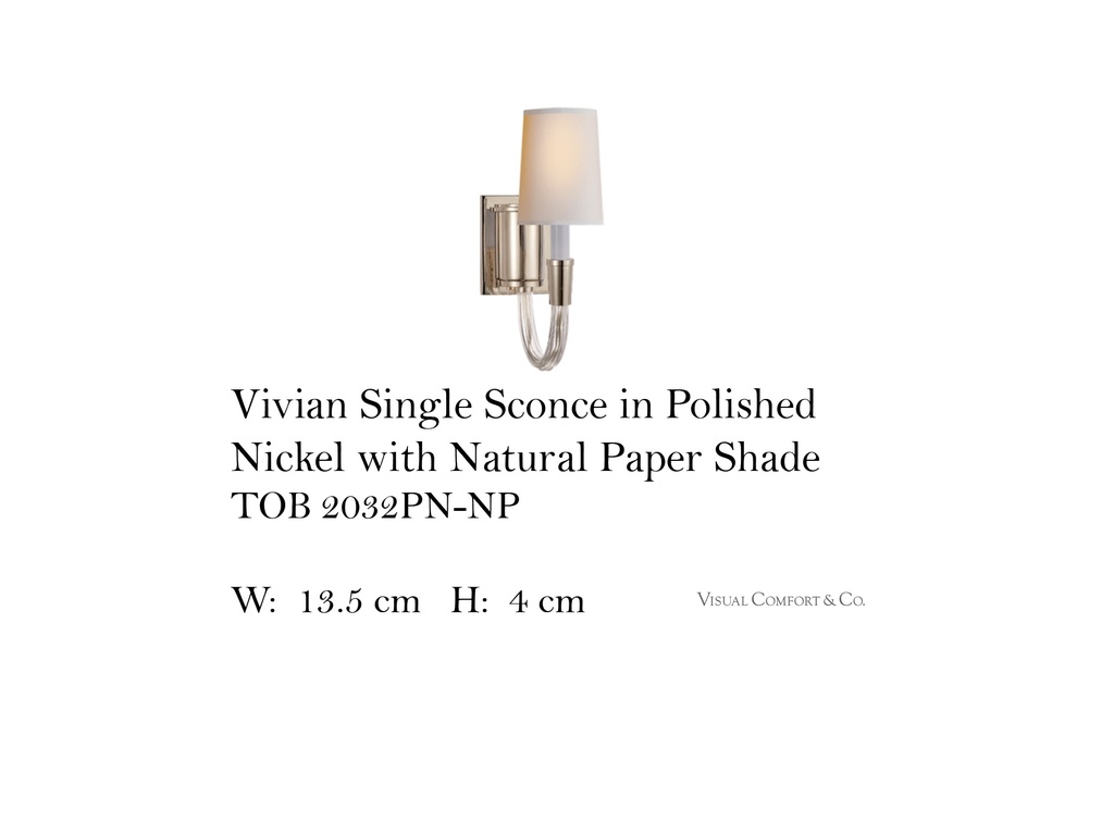 Vivian Single Sconce