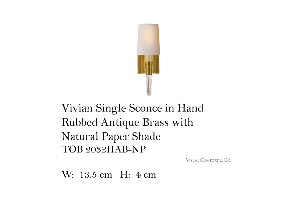 Vivian Single Sconce (AB)