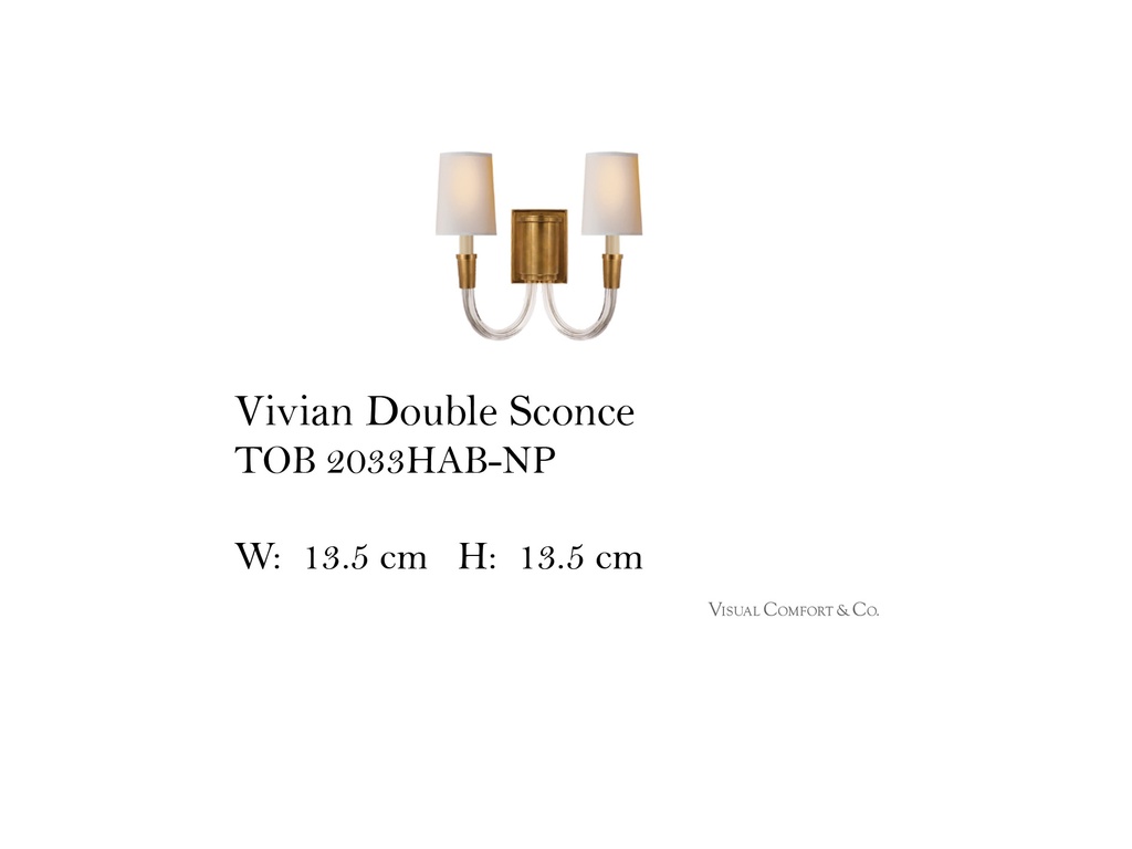 Vivian Double Sconce