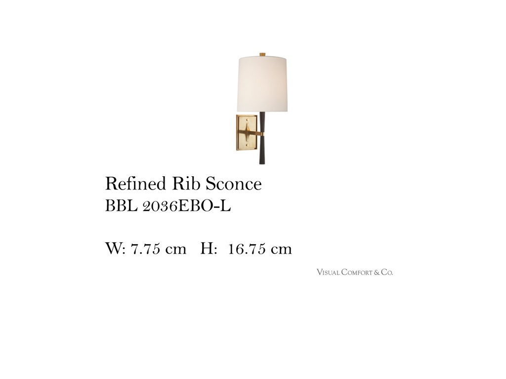 Refined Rib Sconce