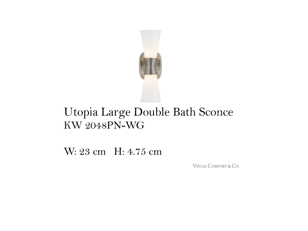 Utopia Large Double Bath Sconce