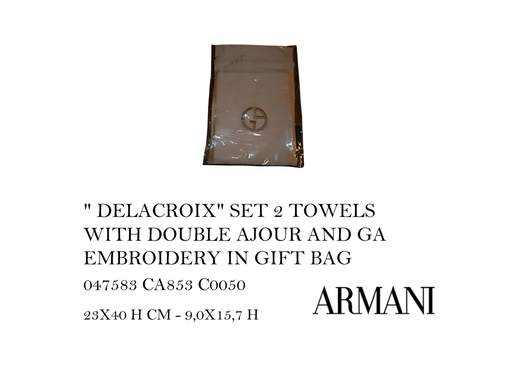 [MHT-001192] " DELAROIX" SET 2 TOWELS