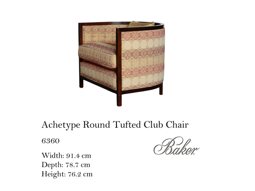 [MHT-001316] ARCHETYPE ROUND TUFFTED CLUB CHAIR
