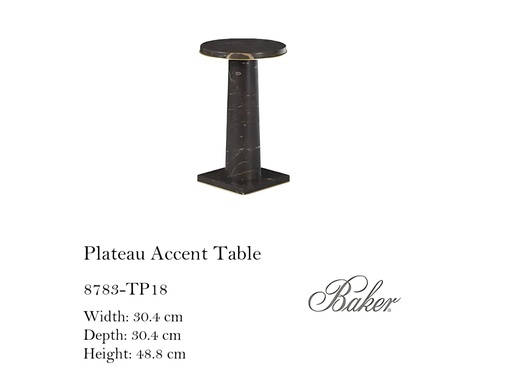 [MHT-003188] PLATEAU ACCENT TABLE - BROWN