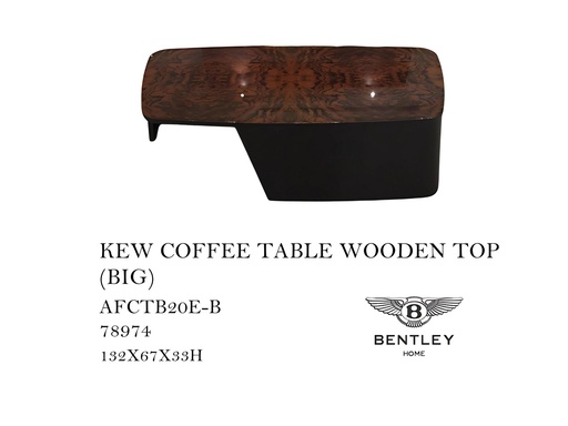 [MHT-000501] KEW COFFEE TABLE WOODEN TOP(BIG)