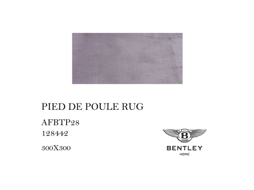 [MHT-000529] PIED DE POULE RUG