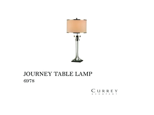 [MHT-002579] JOURNEY TABLE LAMP, NICKEL