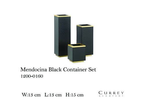 [MHT-004270] Mendocina Black Container Set