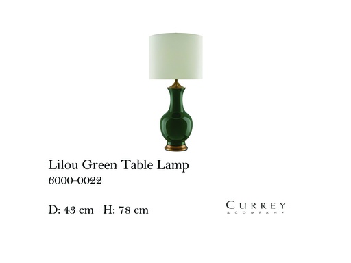 [MHT-004274] Lilou Green Table Lamp