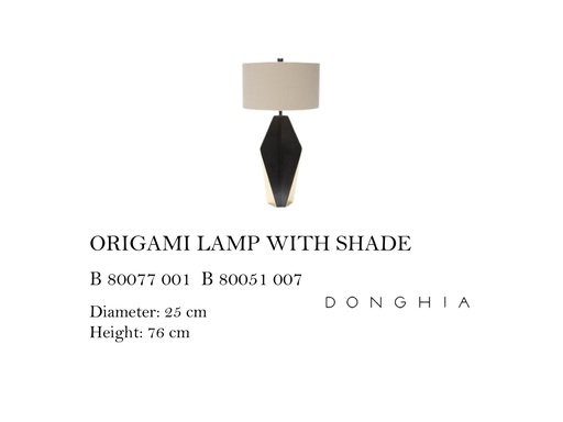 [MHT-002994] ORIGAMI LAMP WITH SHADE