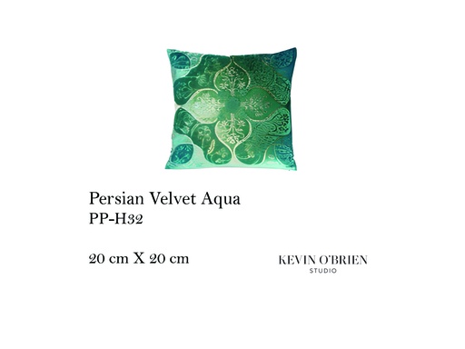 [MHT-003113] PERSIAN VELVET PILLOW (AQUA)