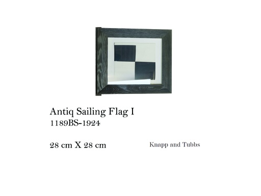 [MHT-001294] ANTIQ SAILING FLAG I