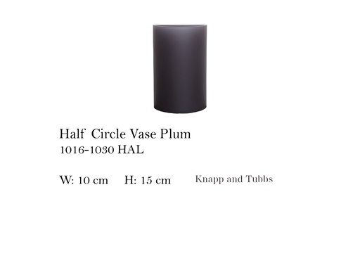 [MHT-002438] HALF CIRCLE VASE PLUM